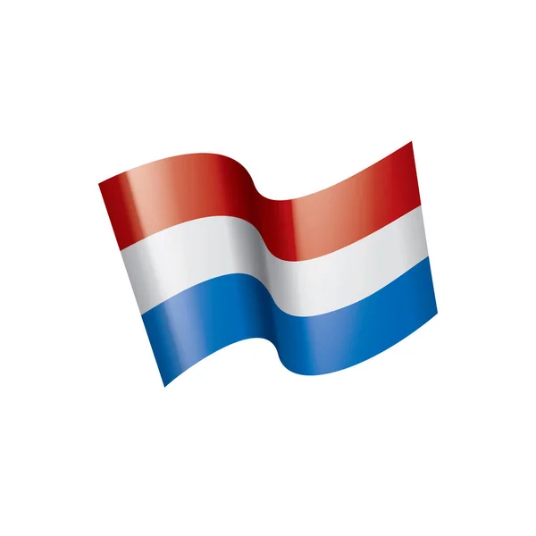 Bandeira da Holanda, ilustração vetorial — Vetor de Stock