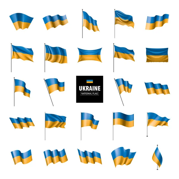 Ukrajna zászló, vektoros illusztráció — Stock Vector