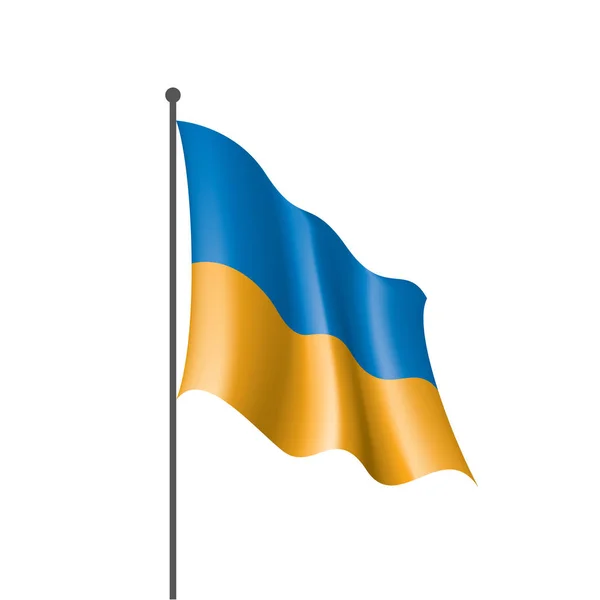 Ukrainische Flagge, Vektorillustration — Stockvektor