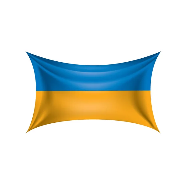 Ukrainische Flagge, Vektorillustration — Stockvektor