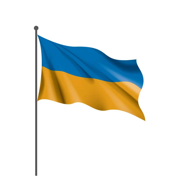 Ukrainische Flagge, Vektorillustration — Stockvektor