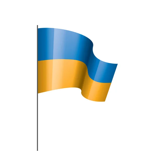 Ukrainische Flagge, Vektorillustration — Stockvektor