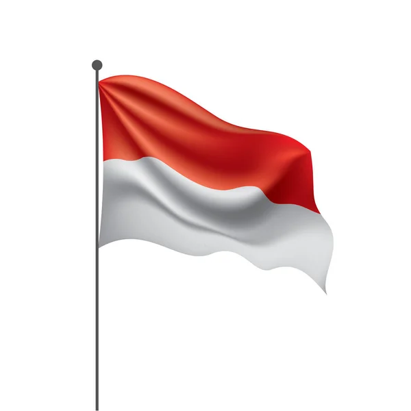 Drapeau Indonésie, illustration vectorielle — Image vectorielle