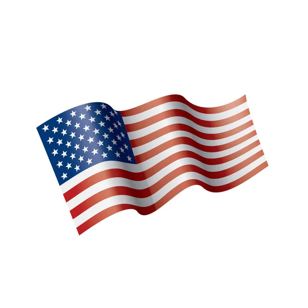 US-Flagge isoliert — Stockvektor