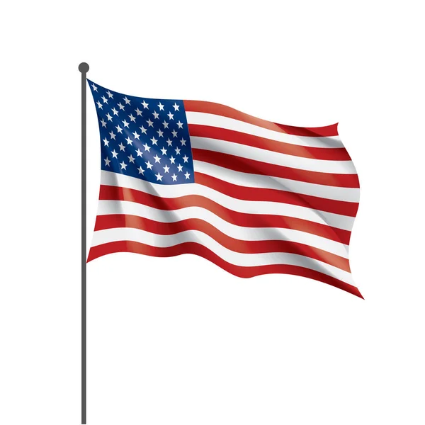 US-Flagge isoliert — Stockvektor