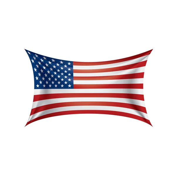 Izole ABD bayrağı — Stok Vektör