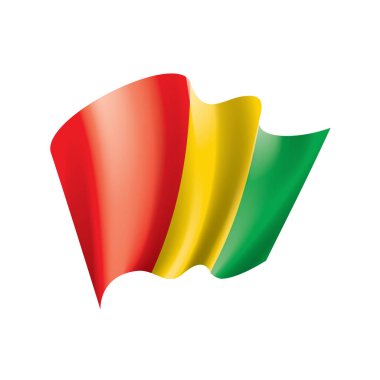 Gine bayrağı, vektör illüstrasyonu