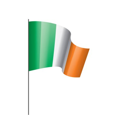 İrlanda bayrağı, vektör illüstrasyonu