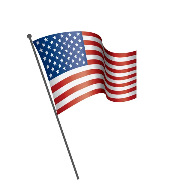 Vlajka USA izolované — Stockový vektor