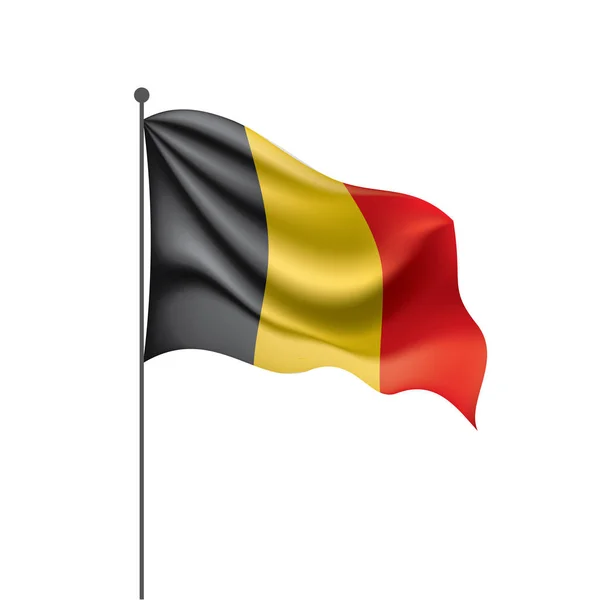 Bandera de Bélgica, ilustración vectorial — Vector de stock