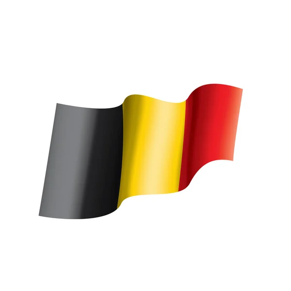 Belgiens flagga, vektorillustration — Stock vektor