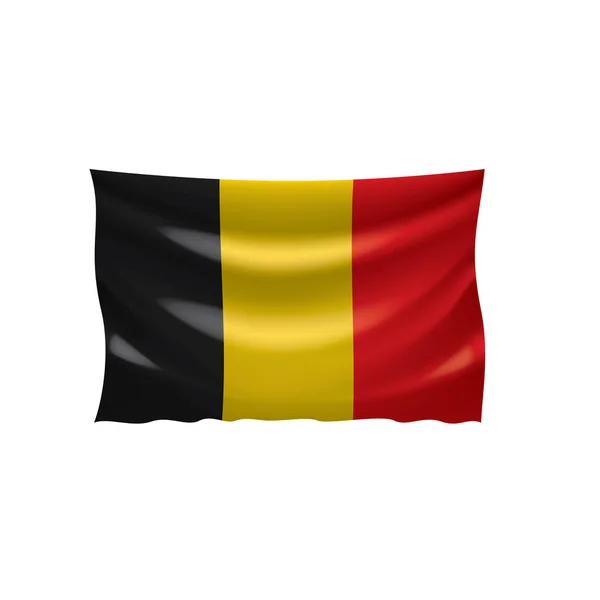 Belgiens flagga, vektorillustration — Stock vektor