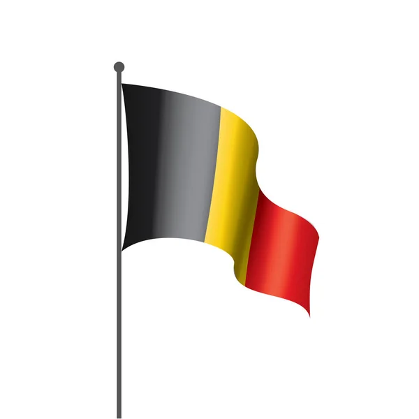 Bandera de Bélgica, ilustración vectorial — Vector de stock