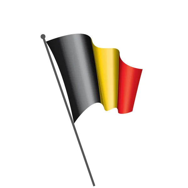 Belgiens flagga, vektorillustration — Stock vektor