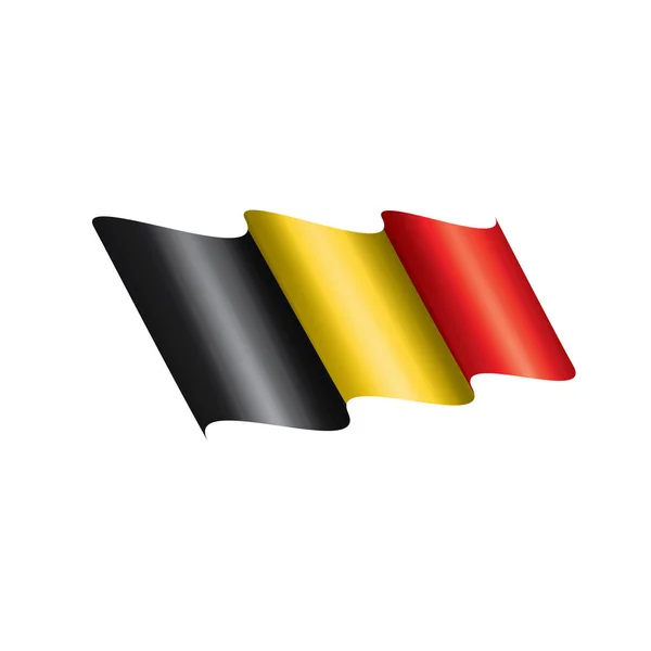 Belçika bayrağı, vektör illüstrasyonu — Stok Vektör