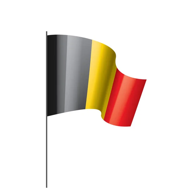 Belgiens flagga, vektorillustration — Stock vektor