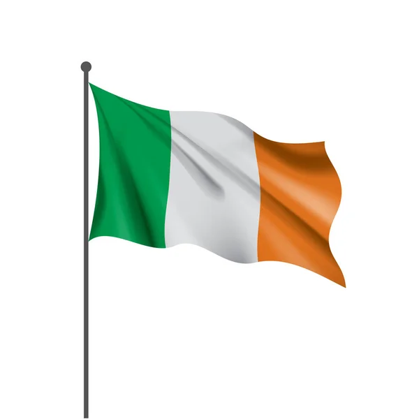 Ireland flag, vector illustration — Stock Vector