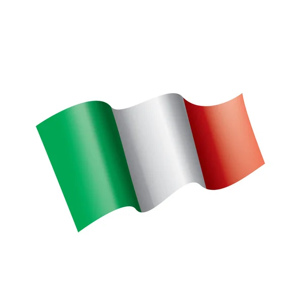 Italien-Flagge, Vektorabbildung — Stockvektor
