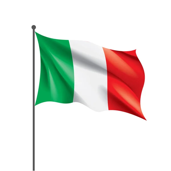 Italien-Flagge, Vektorabbildung — Stockvektor