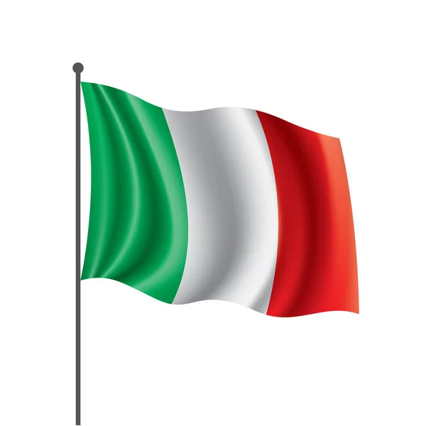 Italien flagga, vektor illustration — Stock vektor