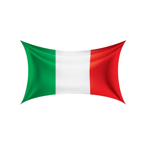 Italien-Flagge, Vektorabbildung — Stockvektor