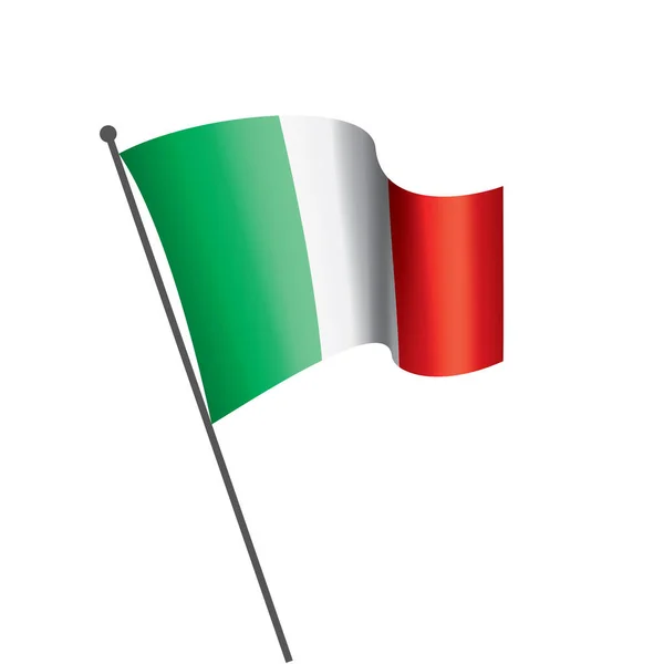 Italien flagga, vektor illustration — Stock vektor