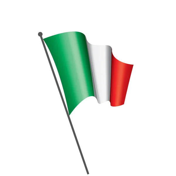 Italien-Flagge, Vektorabbildung — Stockvektor