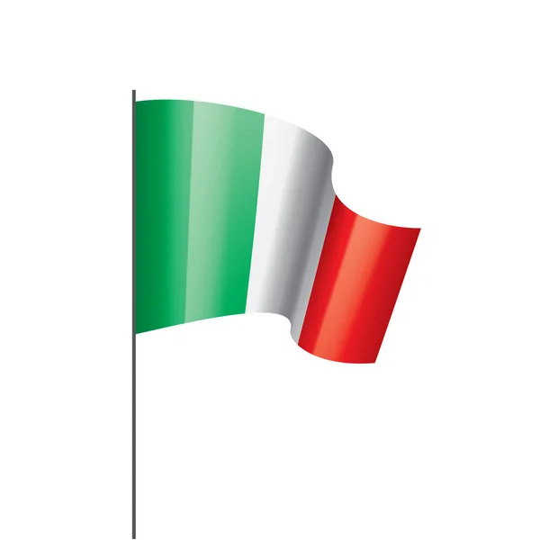 Italien-Flagge, Vektorabbildung — Stockvektor