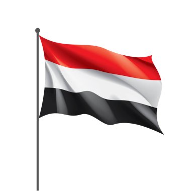 Yemen bayrak, vektör çizim