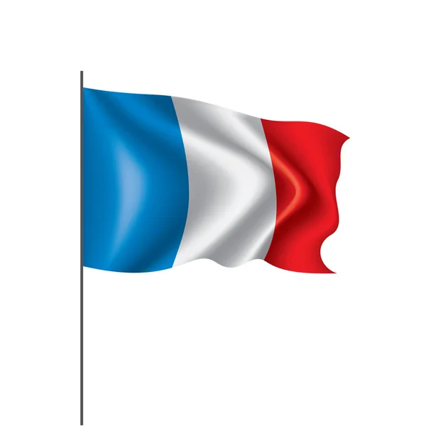 Frankrike flagga, vektor illustration — Stock vektor