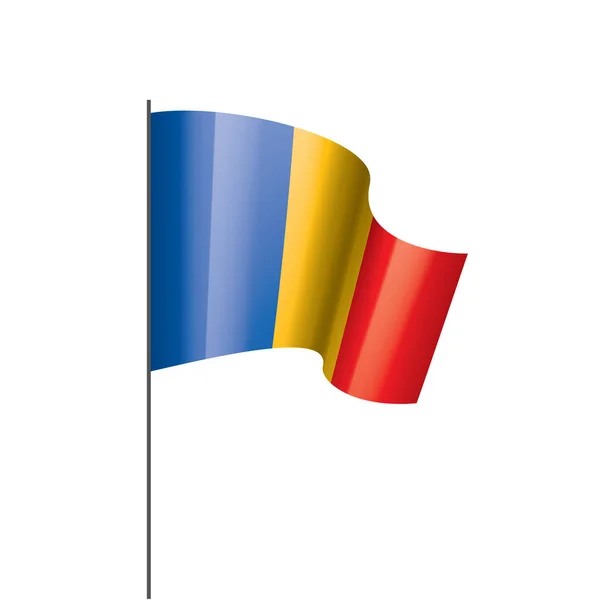 Vlajka Čadu, vektorové ilustrace — Stockový vektor