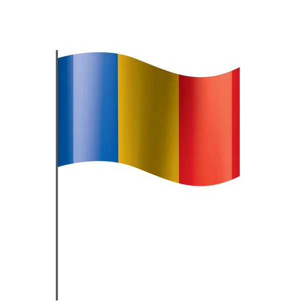 Bandera de Chad, vector de ilustración — Vector de stock