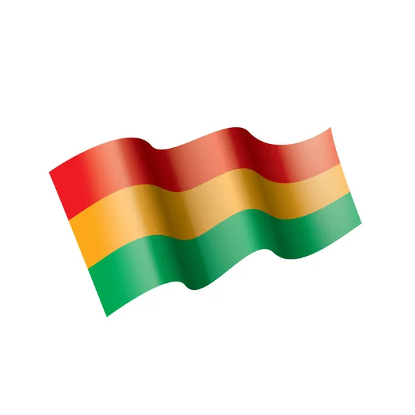 Bandera de Bolivia, vector de ilustración — Vector de stock