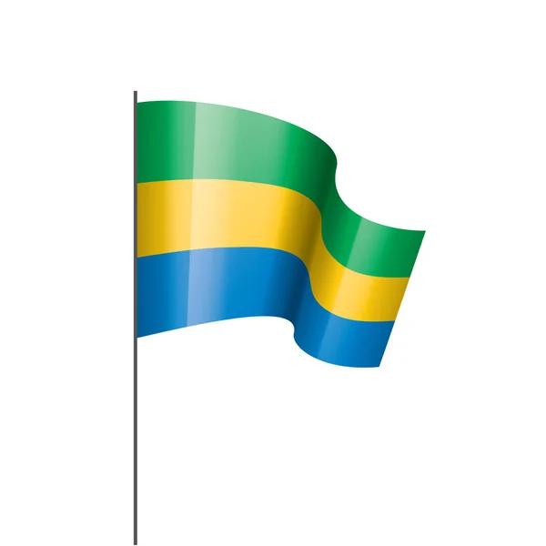 Bandeira do Gabão, ilustração vetorial —  Vetores de Stock