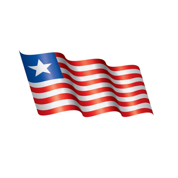 Bandera de Liberia, ilustración vectorial — Archivo Imágenes Vectoriales