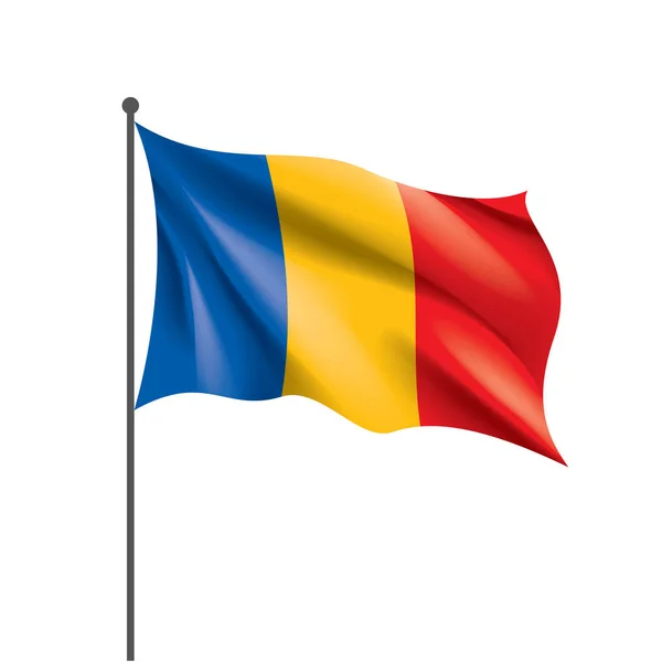 Bandera de Chad, vector de ilustración — Vector de stock