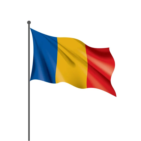 Drapeau Tchad, illustration vectorielle — Image vectorielle