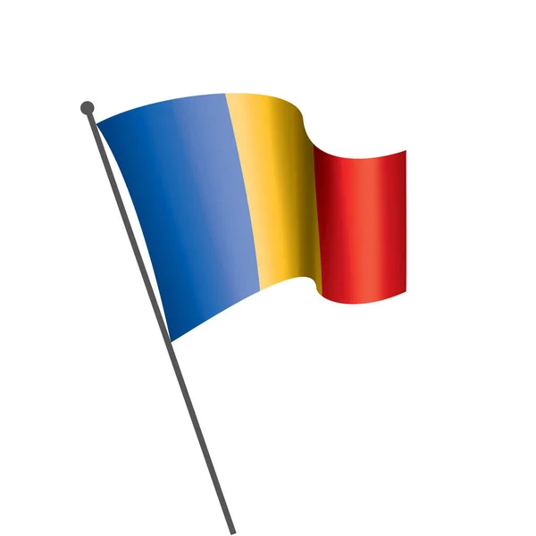 Bandera de Chad, vector de ilustración — Vector de stock