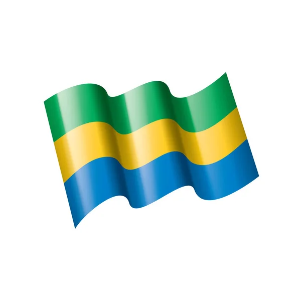 Gabon flag, vector illustration — Stock Vector