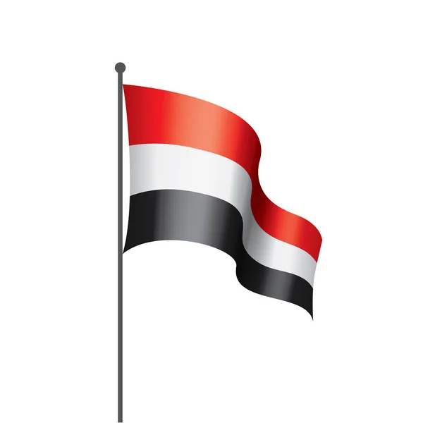 Yemen bayrak, vektör çizim — Stok Vektör