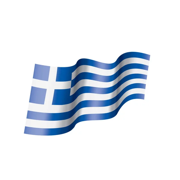 Grèce drapeau, illustration vectorielle — Image vectorielle
