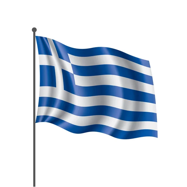 Grekisk flagga, vektor illustration — Stock vektor
