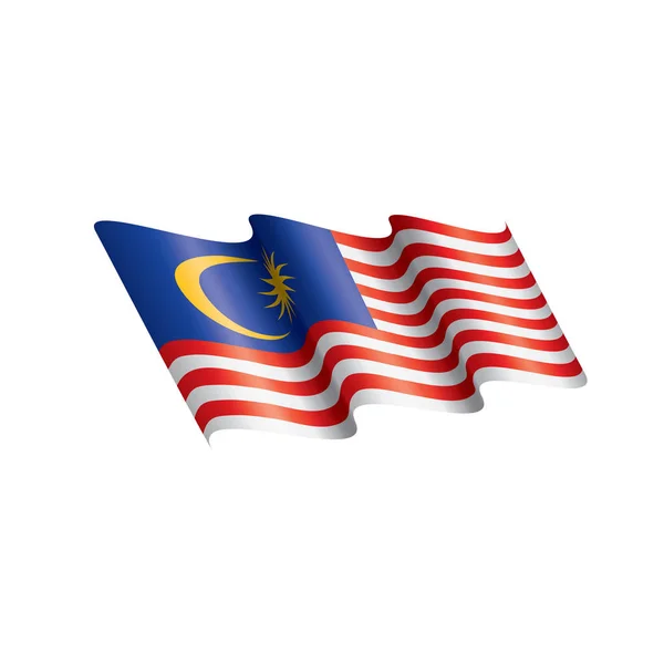 Флаг Малайзии, векторная иллюстрация — стоковый вектор