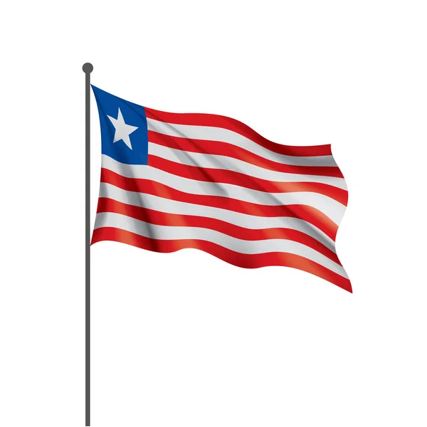 Liberia steag, ilustrație vectorială — Vector de stoc