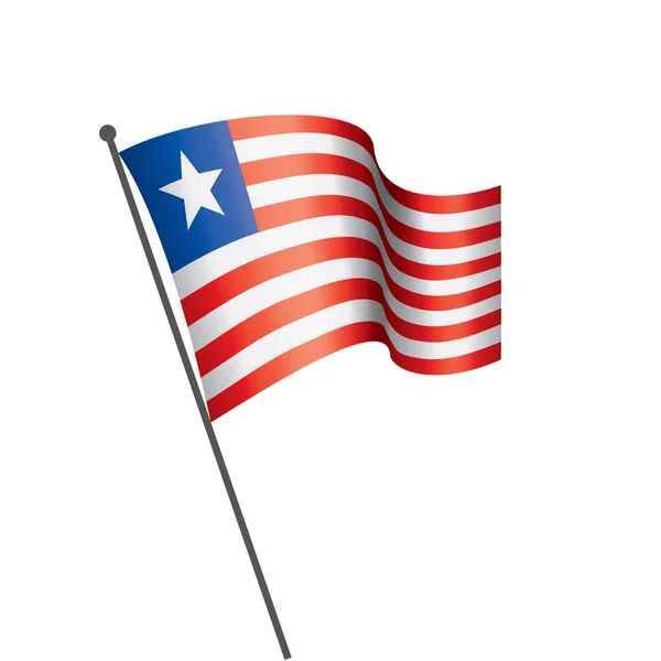 Bandera de Liberia, ilustración vectorial — Archivo Imágenes Vectoriales