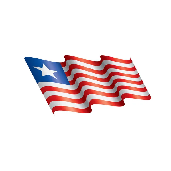 Bandera de Liberia, ilustración vectorial — Archivo Imágenes Vectoriales