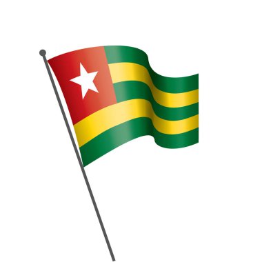 Togo bayrak, vektör çizim