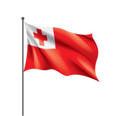 Tonga bayrak, vektör çizim