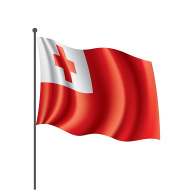 Tonga bayrak, vektör çizim
