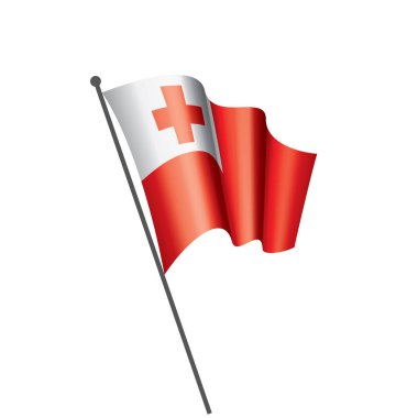 Tonga bayrak, vektör çizim